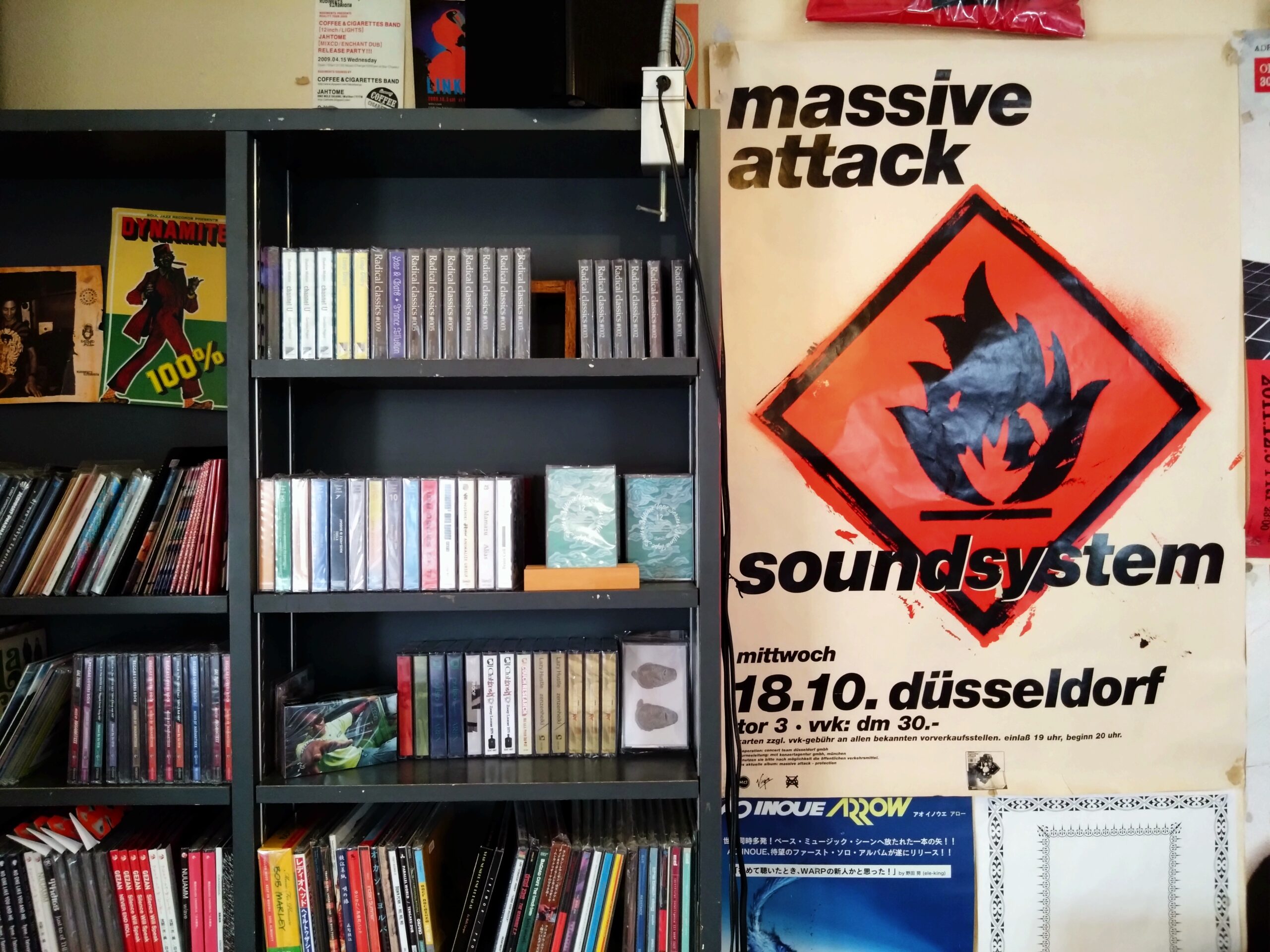 Close-up of records and comments